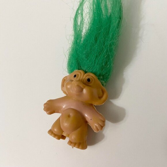 Vintage Mini Troll Doll Pencil Topper 1.25 Inch Collectible Toy - Picture 2 of 16